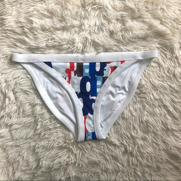 Aerie Logo Print Bikini Bottom NWOT - Picture 1 of 7